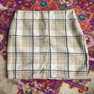 Urban outfitters plaid skirt